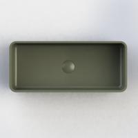Opbouw Waskom Arcqua Case Rechthoek 60x26 cm Mat Groen Arcqua - thumbnail