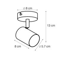 QAZQA Moderne spot wit kantelbaar - Jeana - thumbnail