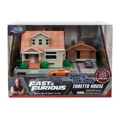 Jada Toys Jada fast & furious nano dom&apos;s huis diorama met voertuigen