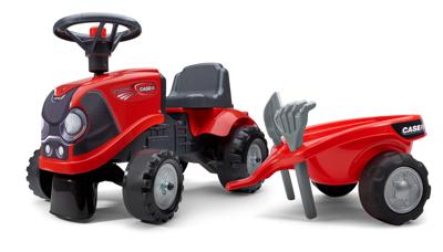 Falk case ih looptractor + aanhanger + accessoires