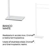 Vrijstaand Handdoekhouder Sapho Trilly Mat Wit - thumbnail