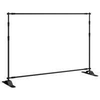 Achtergrondstandaard 305x243 cm staal zwart - thumbnail