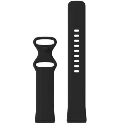 Fitbit Versa 3 & 4 / Sense 1 & 2 Sportbandje - Zwart - Maat: S/M Fitbit Versa 3 & 4 / Sense 1 & 2 Sportbandje - Zwart - Maat: S/M