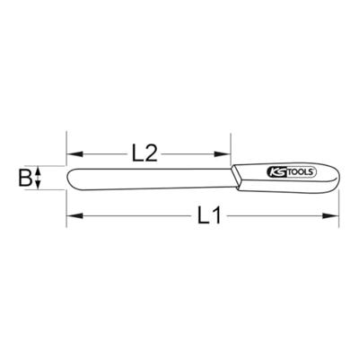 KS Tools 9639515 Plamuurmes (l x b) 260 mm x 25 mm