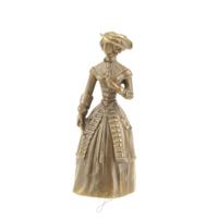 Bronzen tafelbel lady h x b: 13,8 x 5,5 cm - thumbnail