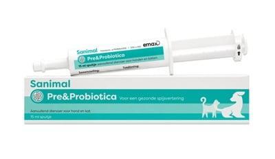 Sanimal Pre & Probiotica hond en kat 15 ml Sanimal Pre & Probiotica hond en kat 15 ml