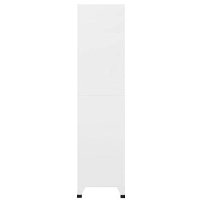 Lockerkast 90x40x180 cm staal lichtgrijs en donkergrijs