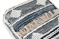 Kussen DKD Home Decor Voor op de grond Zwart Strepen 60 x 60 x 25 cm - thumbnail