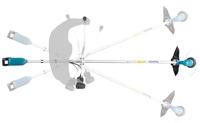 Makita DUR190UZX9 Accu Grastrimmer U-Greep 18V Basic Body - thumbnail