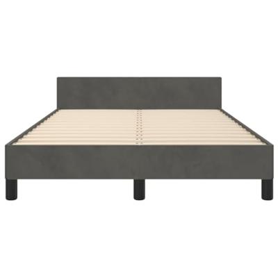 Bedframe zonder matras 120x190 cm fluweel donkergrijs