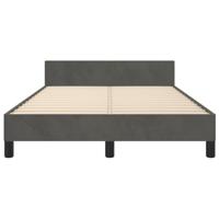 Bedframe zonder matras 120x190 cm fluweel donkergrijs - thumbnail