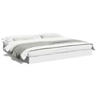 Bedframe zonder matras 180x200 cm spaanplaat wit - thumbnail