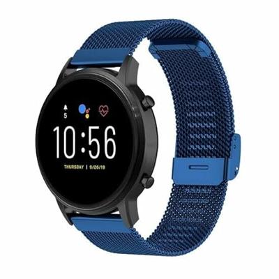 Garmin Vivoactive 4 / 4L - Milanese bandje met klemsluiting - Donkerblauw