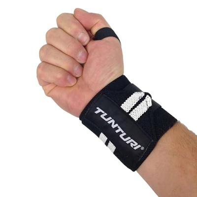 Tunturi Crossfit Wrist Wraps | Pols Wraps | Zwart/Wit | Per Paar
