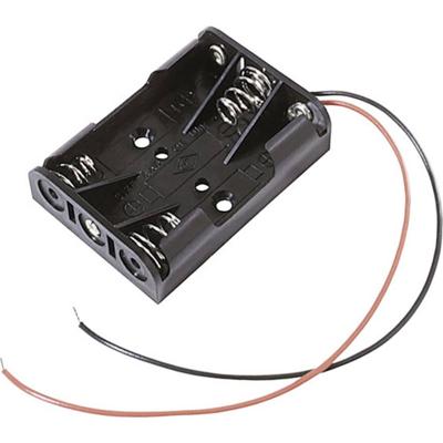 MPD BC3AAAW Batterijhouder Aantal cellen: 3 AAA (potlood) Kabel (l x b x h) 52 x 38 x 14 mm