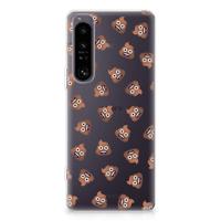 TPU bumper voor Sony Xperia 1 IV Poep Emojis - thumbnail