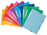 Exacompta elastomap, 3 kleppen, ft A4, geassorteerde kleuren, pak van 10 - thumbnail