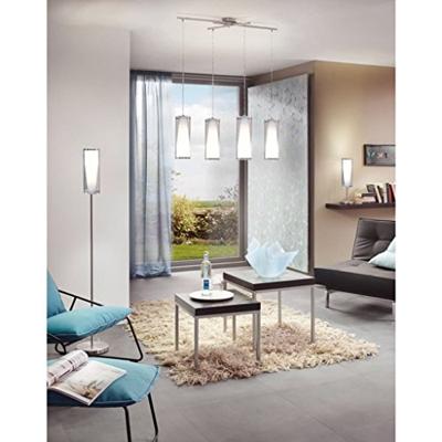Eglo HanglampPinto Nero 3-lichts nikkel smoke glas - 90305