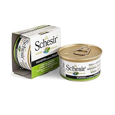 Schesir in Gelei Tonijn/Kip natvoer kat 85gr - thumbnail