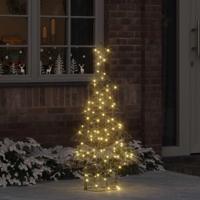 VidaXL Kerstboom met 120 led warmwit 150 cm rattan - thumbnail