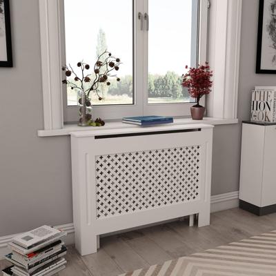 Radiatorombouwen 2 st 112x19x81,5 cm MDF wit