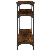 Wandtafel 100x29x75 cm bewerkt hout gerookt eikenkleurig - thumbnail