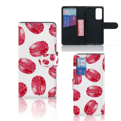 Huawei P40 | Book Cover | Pink Macarons
