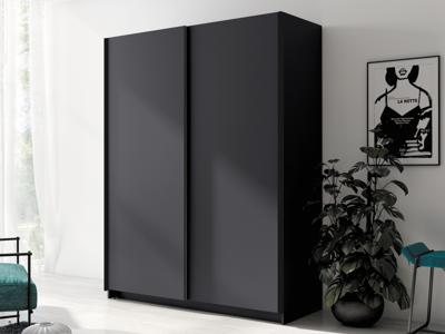 Kledingkast GONZOLA 2 deuren 180 cm grafiet