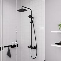 Hansgrohe Regendouche set Vernis Shape Showerpipe 230 1 Jet met Douchethermostaat EcoSmart Mat Zwart - thumbnail