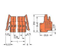 WAGO 231-2304/037-000 Female behuizing (kabel) 231 Totaal aantal polen: 4 Rastermaat: 5.08 mm Inhoud: 50 stuk(s) - thumbnail