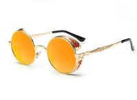 Retro gesneden ronde zonnebril - thumbnail