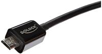 Delock USB-kabel USB 2.0 USB-micro-B stekker, USB-micro-B stekker 0.30 m Zwart Met OTG-functie 83570 - thumbnail