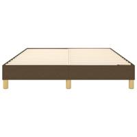Bedframe zonder matras stof donkerbruin 140x200 cm - thumbnail