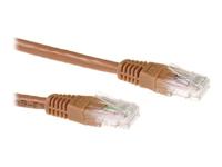 ACT Bruin 15 meter U/UTP CAT6A patchkabels met RJ45 connectoren - thumbnail