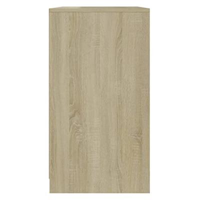 Dressoir 70x40,5x75 cm bewerkt hout sonoma eikenkleurig