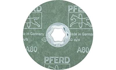 PFERD TOOLS 64190008 Combiclick korrel fiberschijf Ø 115 mm A 80 voor universele toepassingen Diameter 115 mm