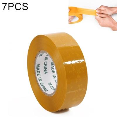 7 stuks 55mm breedte 25mm dikte pakket afdichting verpakking tape Roll sticker (geel)
