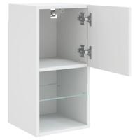 Tv-meubelen 2 st met LED-verlichting 30,5x30x60 cm wit - thumbnail
