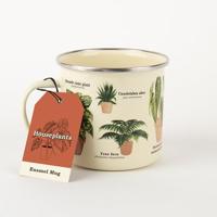 Emaille Mok Met Planten - thumbnail
