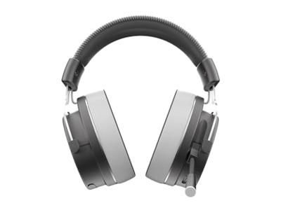 Dark Project ONE VEXO Draadloze 2,4 GHz gaming-headset (grijs) - over-ear hoofdtelefoon, 500 mAh, 3,5 mm aansluiting, omnidirectionele microfoon, metalen frame (compatibel met pc, PlayStation, XBOX,