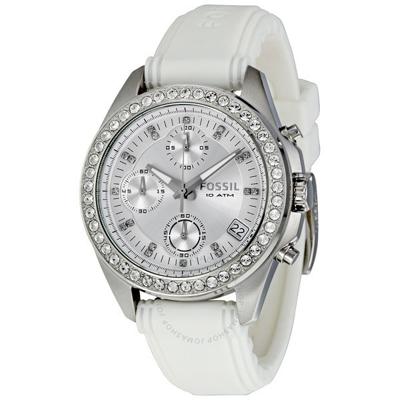 Horlogeband Fossil ES2883 Silicoon Wit 18mm Horlogeband Fossil ES2883 Silicoon Wit 18mm