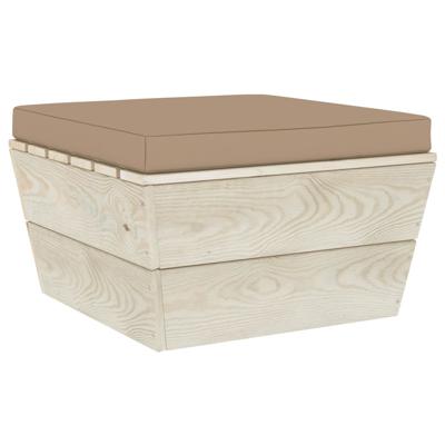 VidaXL Palletkussen 60x60x6 cm oxford stof taupe