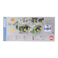 Siku Control op afstand bestuurbare John Deere 7310R tractor met voorlader en Bluetooth afstandsbediening - thumbnail