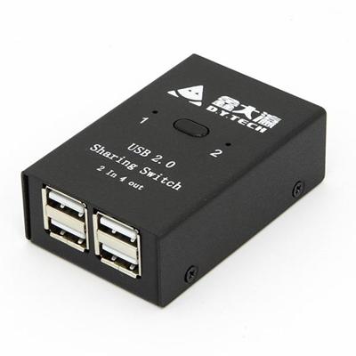 DY-B046 2 In 4 Out USB 2.0 delen schakelaar USB Flash printeradapter