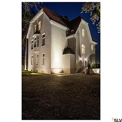 SLV DASAR 225 vierkant 1xLED 3000K asymmetrisch 229383 Vloerinbouwlamp LED 34 W RVS