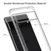 Lunso - Google Pixel 7 Pro - TPU Backcover hoes - Transparant - thumbnail
