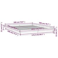 Bedframe LED massief hout 180x200 cm - thumbnail