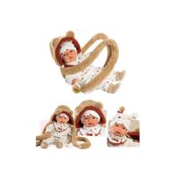 Babypop Joël met pluche draagzak - 38 cm - thumbnail