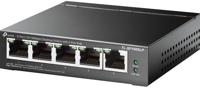TP-Link TL-SF1005LP 5-poorts Fast Ethernet PoE Switch (5 poorten met 10/100Mbit/s, waarvan 4 met PoE-ondersteuning, 41 Watt, afgeschermde RJ-45-poorten, plug-and-play-installatie, zonder lucht) zwart - thumbnail