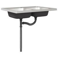 Wastafel onderkast Porto Bruin 80 x 46 x 81,5 cm Bewerkt hout - thumbnail